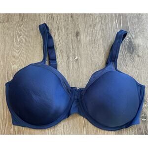 Bali One Smooth U Ultra‎ Light Underwire Convertible Blue 40D Bra Full Figure